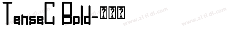 TenseC Bold字体转换